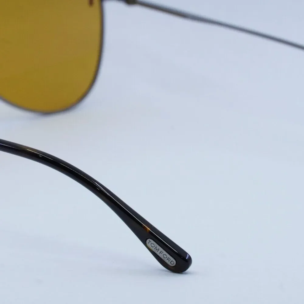 NEW TOM FORD BRADY FT1018 08E SILVER BROWN SUNGLASSES - Picture 8 of 11